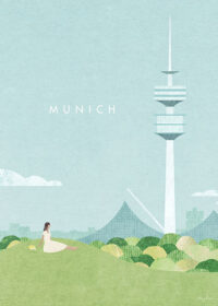 Munich Germany Minimalist Travel Poster