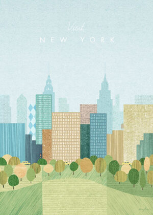 New York Central Park Minimalist Travel Poster