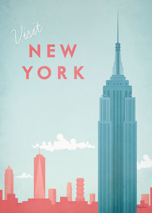 New York United States Of America Minimalist Travel Poster