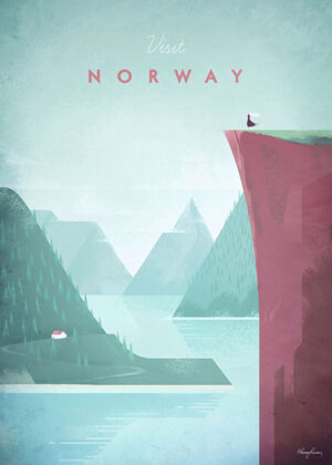 Norway Minimalist Travel Poster