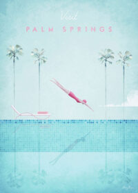 Palm Springs California Minimalist Travel Poster