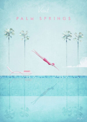 Palm Springs California Minimalist Travel Poster