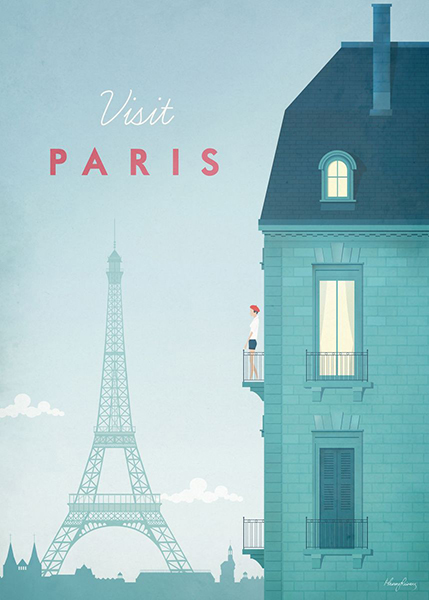 Paris France Minimalist Travel Poster