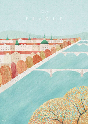 Prague Czech Republic Minimalist Travel Poster