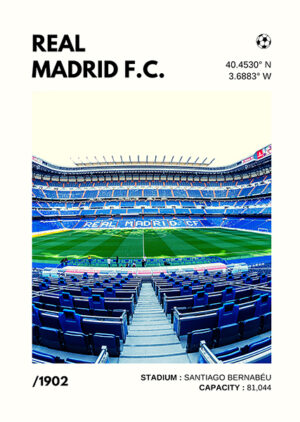 Real Madrid Fc Stadium Poster