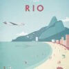 Rio Brazil Minimalist Travel Poster