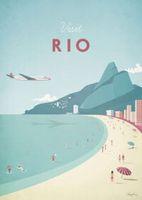 Rio Brazil Minimalist Travel Poster