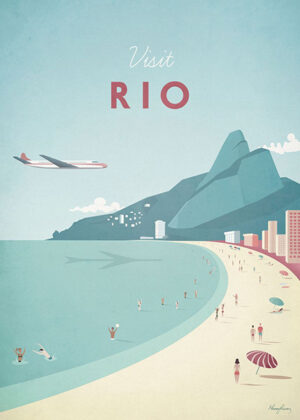 Rio Brazil Minimalist Travel Poster