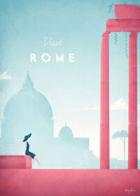 Rome Italy Minimalist Travel Poster