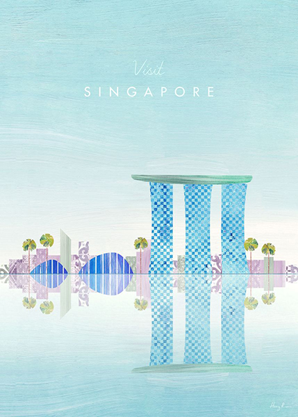 Singapore Minimalist Travel Poster