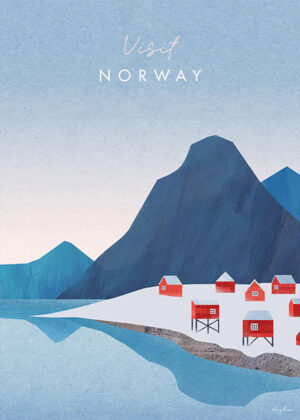 Snow Norway Minimalist Travel Poster