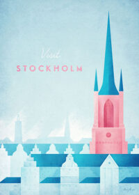 Stockholm Sweden Minimalist Travel Poster