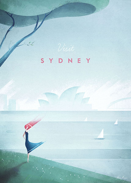 Sydney Australia Minimalist Travel Poster