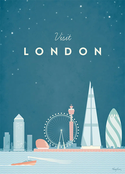 London Minimalist Travel Poster