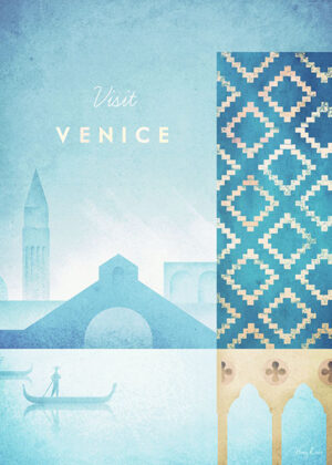 Venice Italy Minimalist Travel Poster