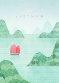 Vietnam Minimalist Travel Poster