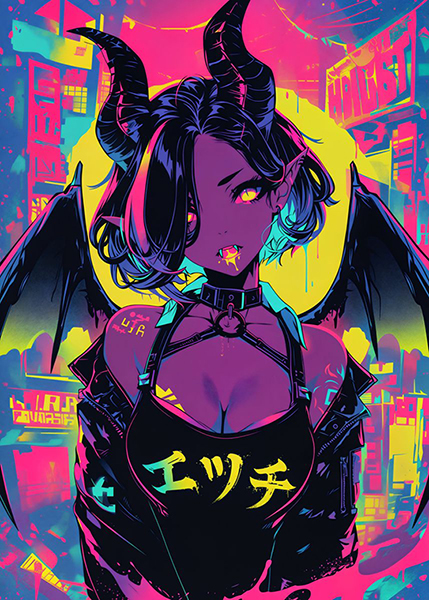 Anime Hentai Succubus Poster