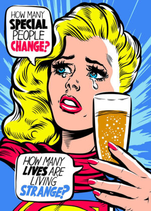 Beer Drink Retro Comics Pop Art Poster