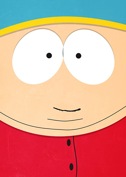 Cartman Close Up South Park Poster