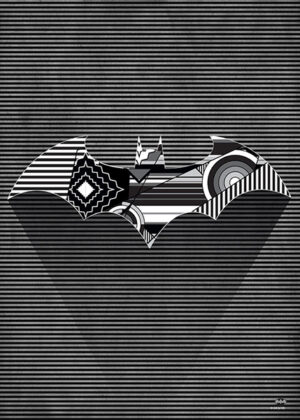 Cubist Bat Symbol Of Hope Batman Poster