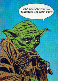 Do Or Do Not Star Wars Popart Poster