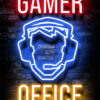 Gamer Office Text Poster