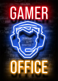 Gamer Office Text Poster