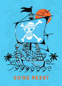 Going Merry Pirate Ship One Piece Poster