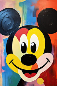 Happy mickey poster