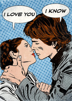 I Love You Star Wars Popart Poster