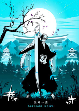 Kurosaki Ichigo Bleach Anime Poster