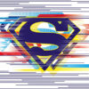 Outlined Symbol Of Hope Superman Poster