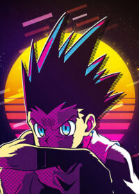 Retro Cyberpunk Gon Hxh Poster