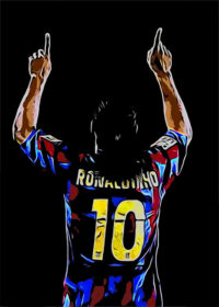 Ronaldinho Football Sports Poster