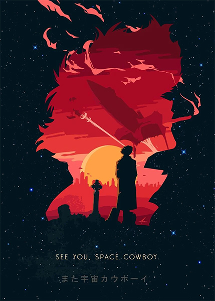 See You Space Cowboy Bebop Minimal Poster