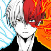 Shoto Todoroki My Hero Academia Japanese Anime Poster