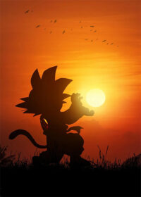 Songoku Kamehama Dragon Ball Poster 4