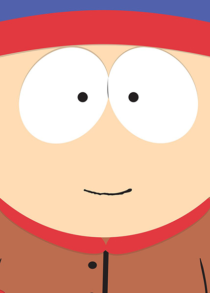 Stan Close Up South Park Poster