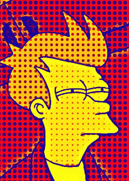 Suspicious Fry Futurama Poster