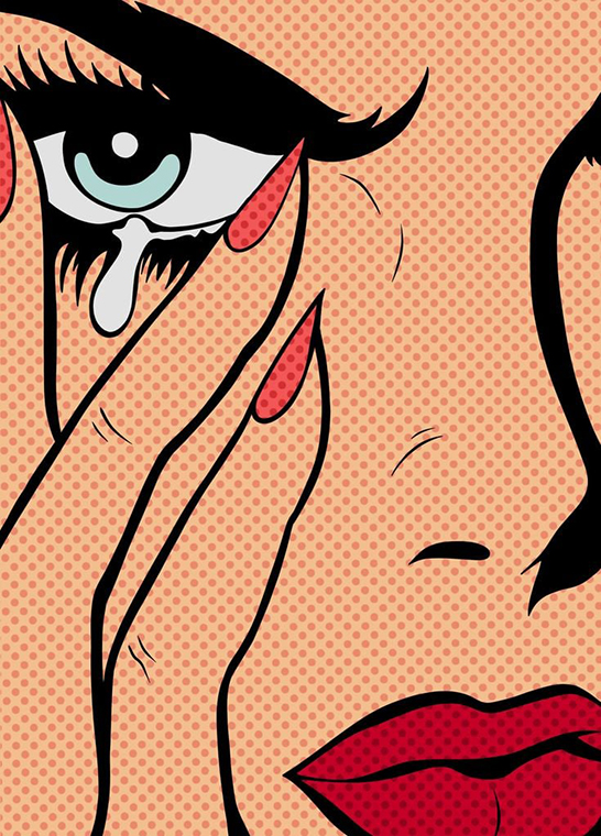 Tears Retro Comics Pop Art Poster