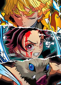 Trio Demon Slayer Anime Poster