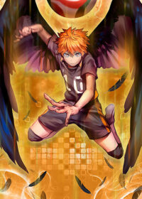 Wings Hinata Haikyu Japanese Anime Poster