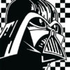 Black And White Darth Vader Star Wars Poster