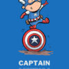 Chibi Captain America Poster