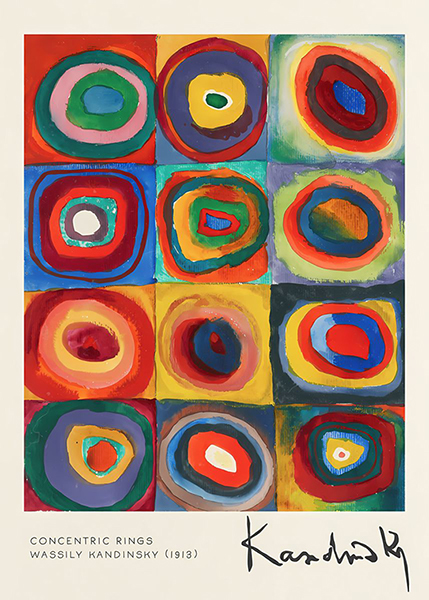 Concentric Rings Wassily Kandinsky 1913 Poster