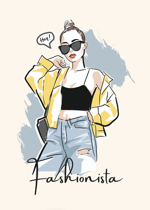 Fashionista Pop Art Poster