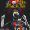 Fcb Lionel Messi Soccer Poster