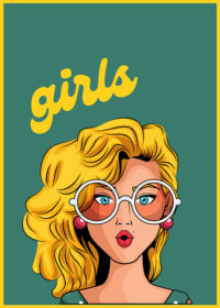 Girls Pop Art Poster