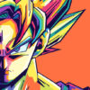 Goku Dragon Ball Super Pop Art Poster