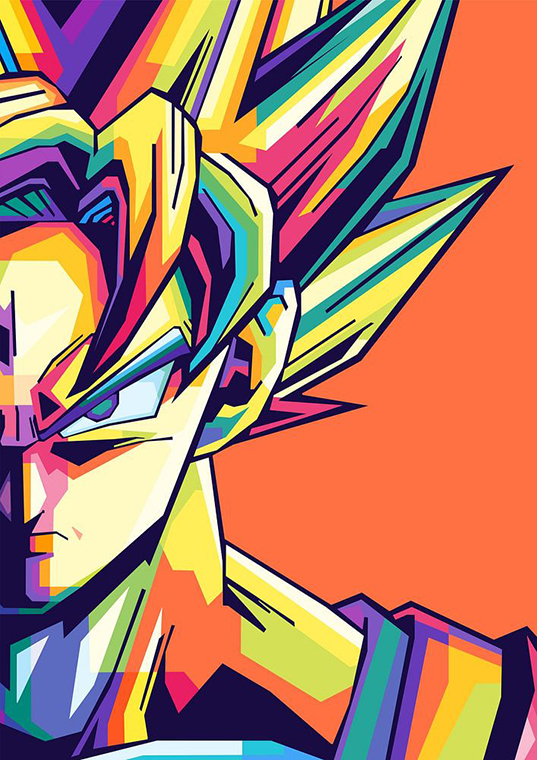 Goku Dragon Ball Super Pop Art Poster